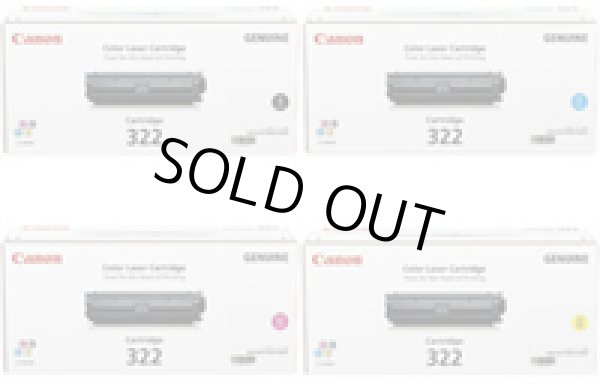 画像1: トナーカートリッジ322 【4色セット】 （純正品） (1)